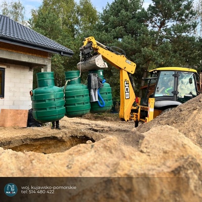 Montaż przydomowej oczyszczalni BioSOLID 8 - kujawsko-pomorskie