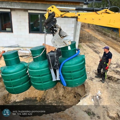 Montaż przydomowej oczyszczalni BioSOLID 8 - kujawsko-pomorskie